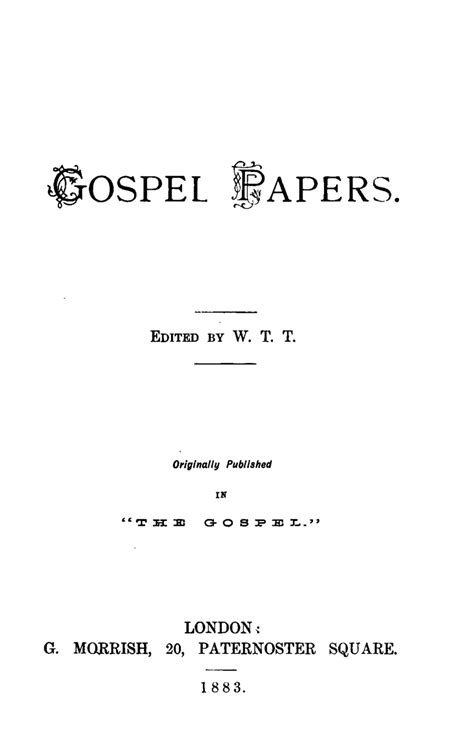 Turpin Gospel Papers